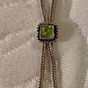 Sterling Silver with Peridot Necklace